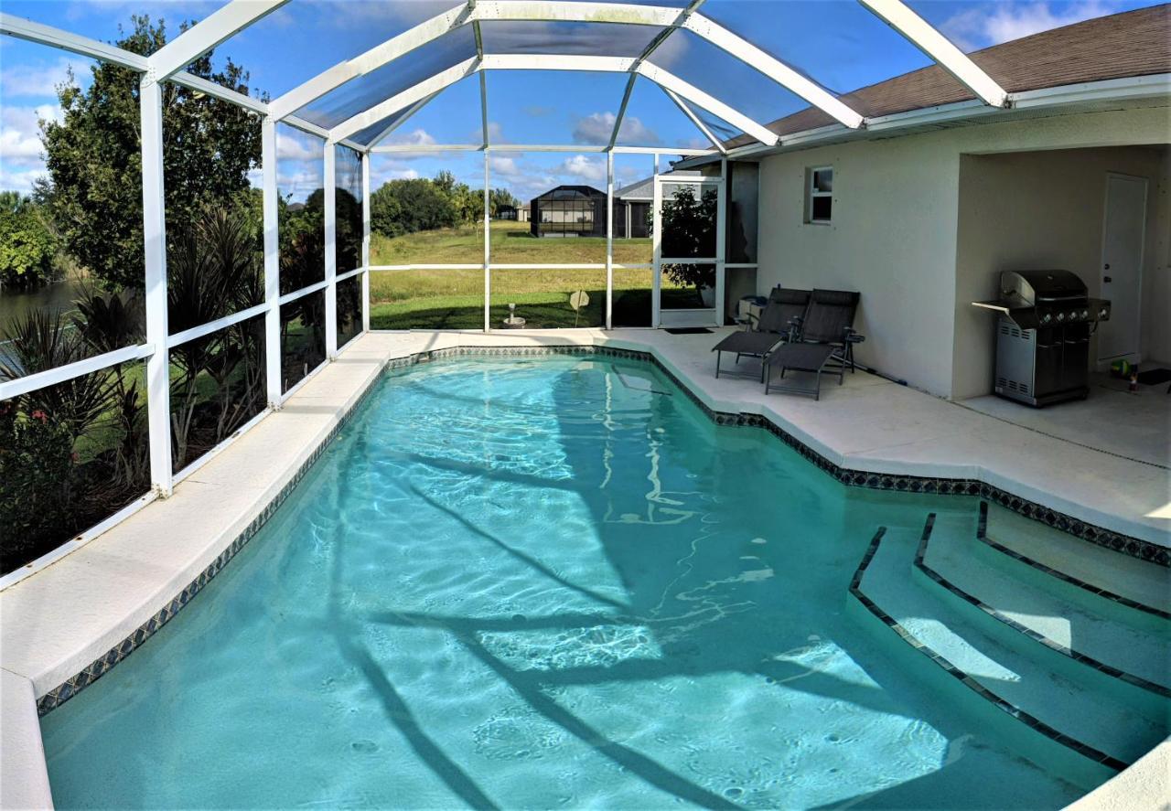 Villa Luhna 3 Bed / 2 Bath Canalfront Heated Pool Cape Coral Exterior photo